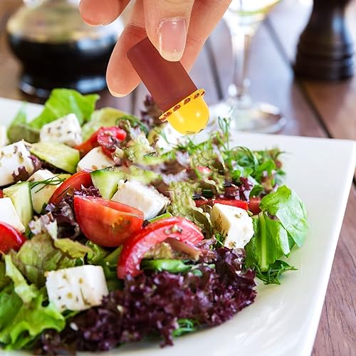 Miniatura 7 de BESTonZON 6 botellas de ketchup mini de dibujos animados recargables para aderezo de ensalada botella de plástico portátil para condimentos