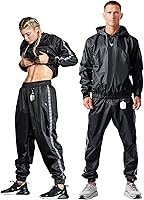EliteSports Sauna Suit for Weight Loss Men Women - Boxing MMA Wrestling Gym Sweat Hoodie Full Body Workout Suit