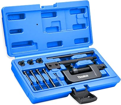 15Pcs Motorcycle Chain Breaker Rivet Tool Kit, Fits 25-630 Chains | Chain Link Removal Tool for Dirt Bike, Bicycle, ATV | Blue