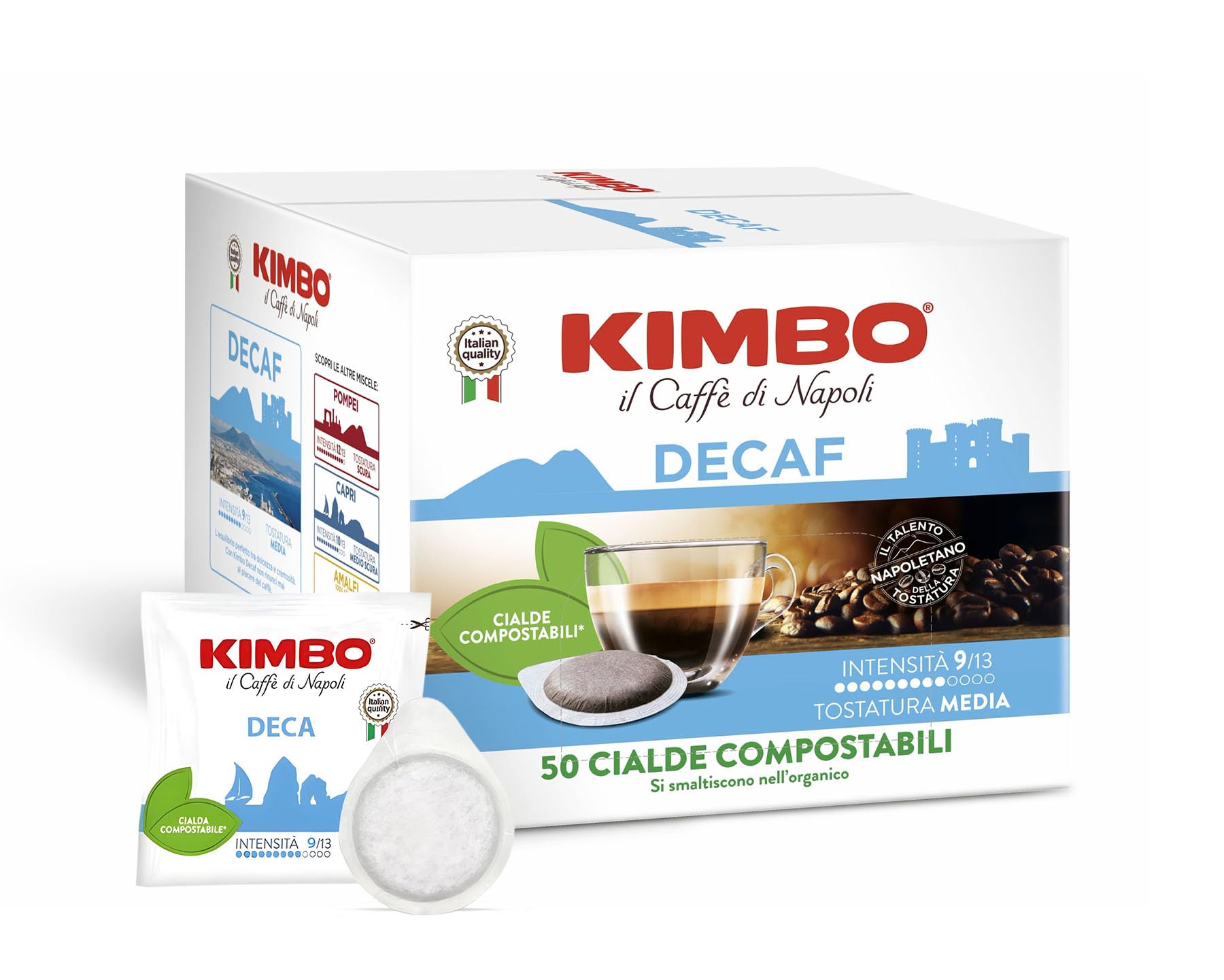 100 Monodosis Cafè 44mm - Miscela Dek - Kimbo