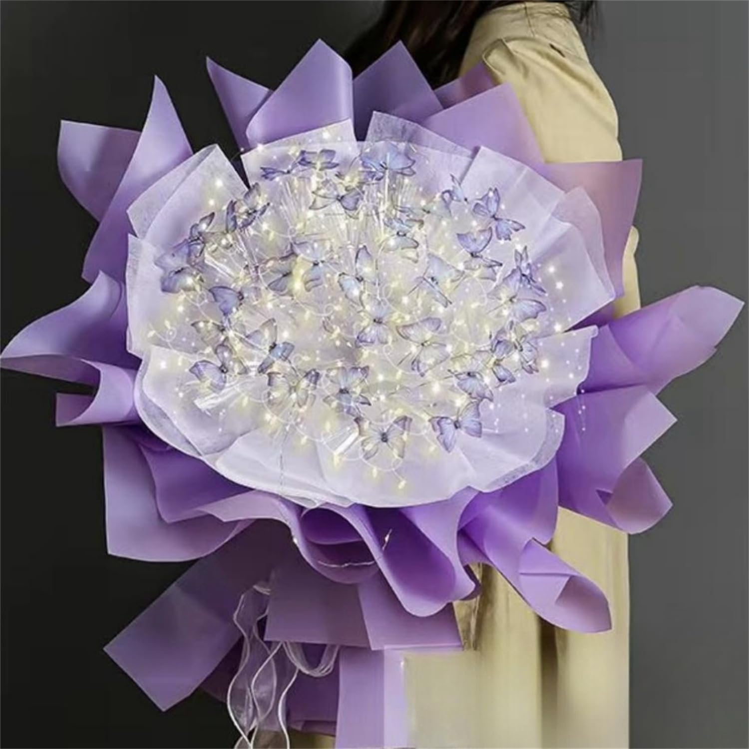Ramos De Mariposas Para Bodas Mariposa Con Base Grande 50x60x10cm