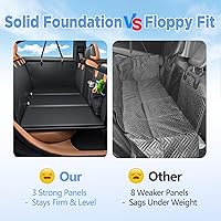 Vista 5 de Back Seat Extender for Dogs, Waterproof Dog Car Seat Cover for Back Seat with Hard Bottom, 2026 Upgraded Material, Anti Scratch, Safer, Easy to Use