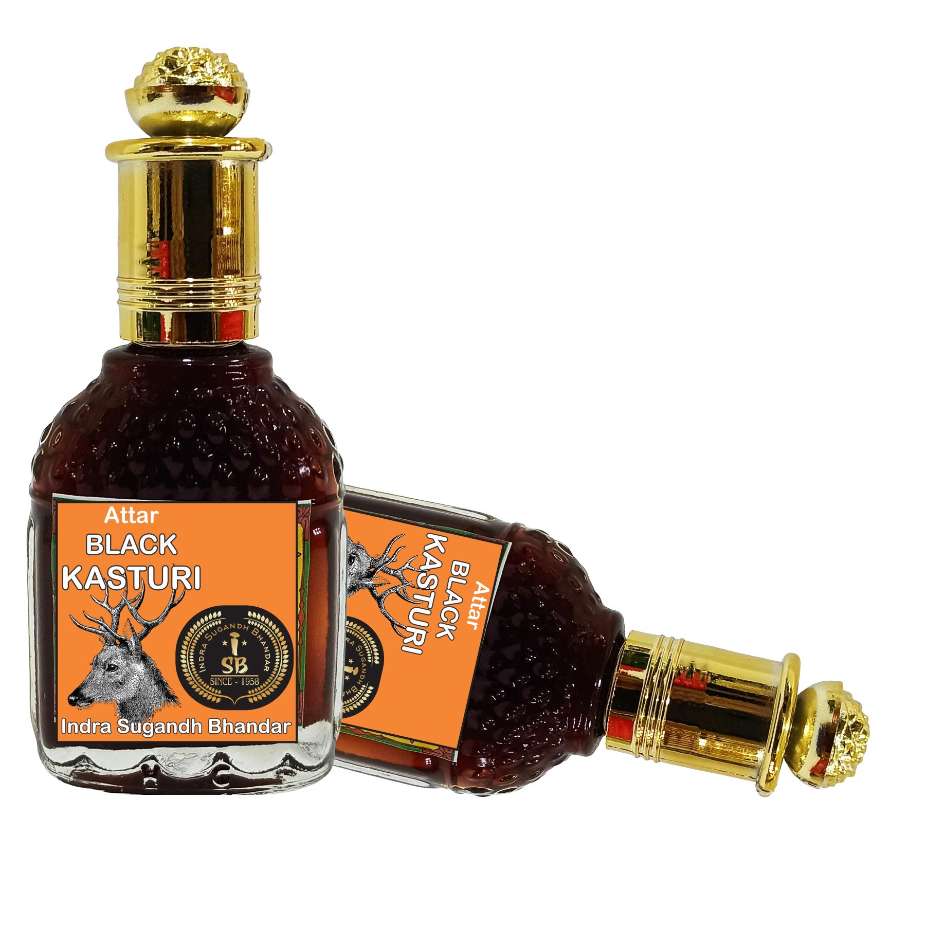 INDRA SUGANDH BHANDAR Attar For Men|Women Organic Black Musk Pure Kasturi Perfume 24 Hours Long Lasting Fragrance 25ml Rollon Fancy Gift Pack