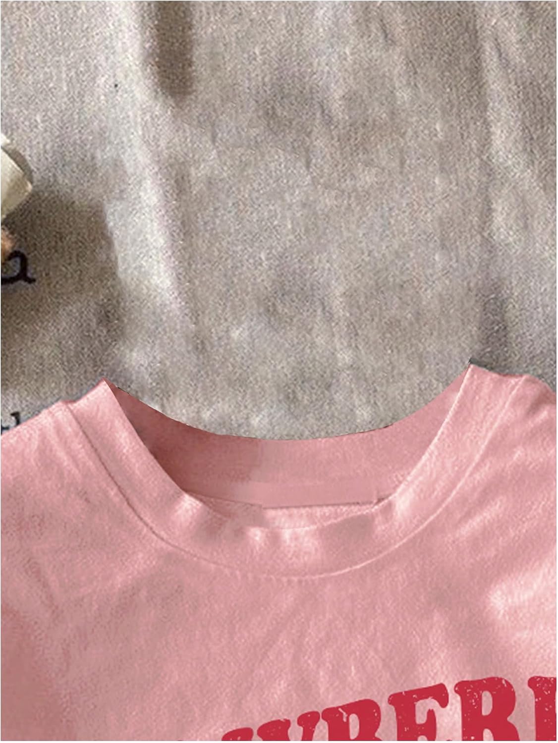 SweatyRocks Girl's 2 Piece Outfits Strawberry Graphic Short Sleeve Tee and Shorts Set Sweatsuit - Image 3