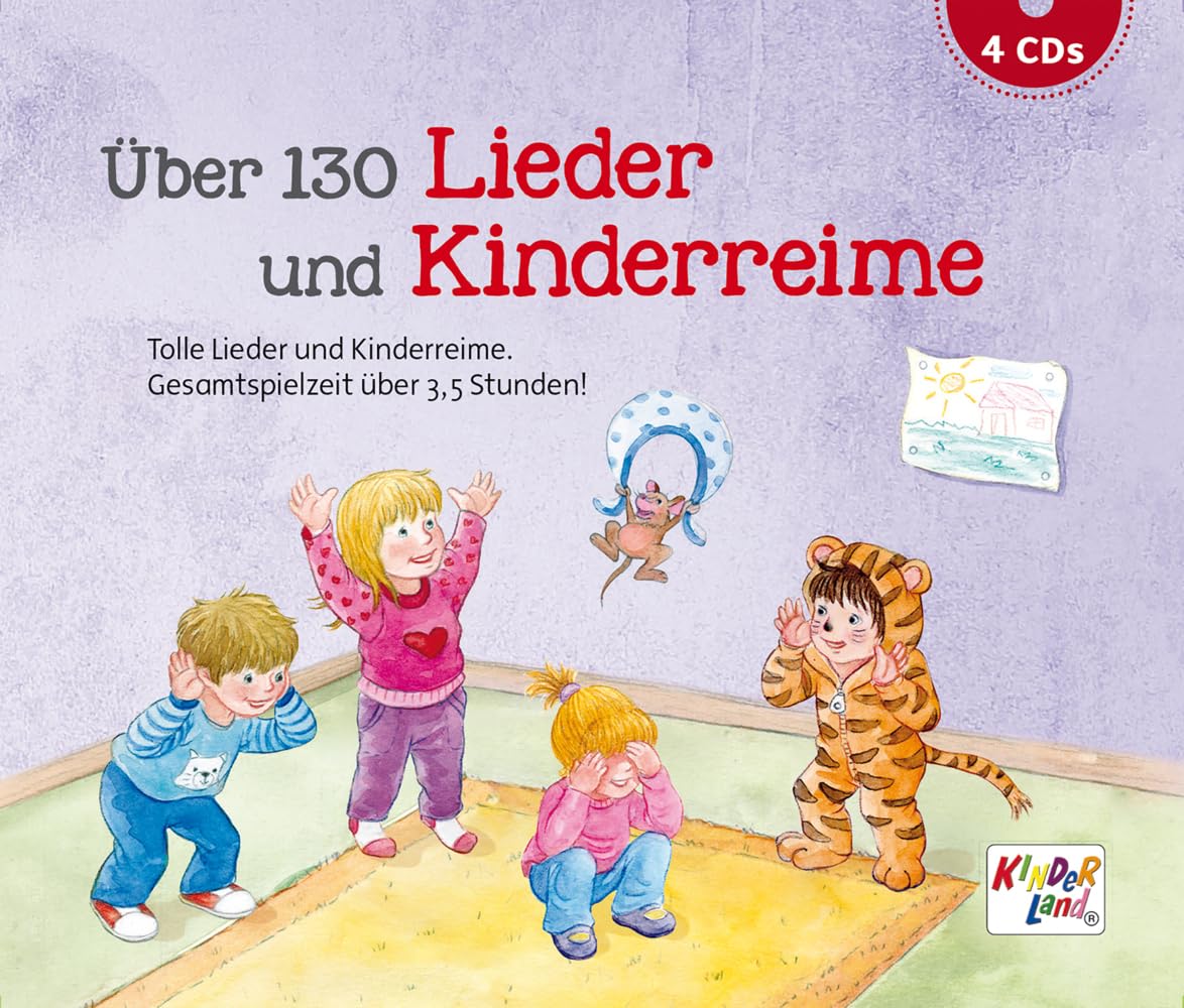 Über 130 Lieder und Kinderreime: Paket mit 4 Audio-CDs