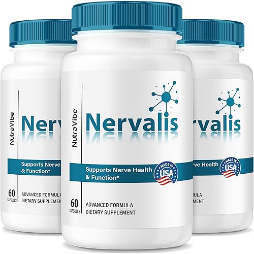 Nervalis Cápsulas (paquete de 3)  Fórmula avanzada con ingredientes naturales  Soporte de neuropatía premium para relajación, comodidad y cuidado