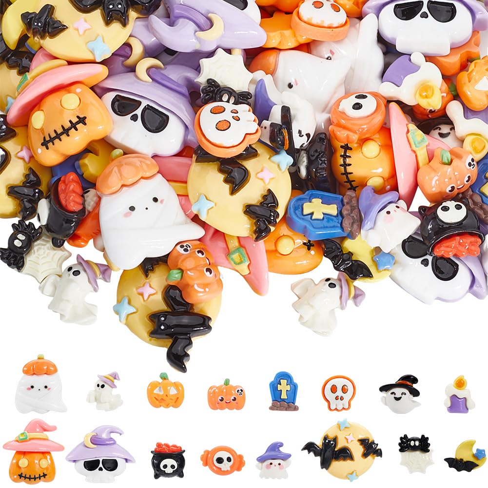 Mini figuras de calabazas fantasma para decorar una fiesta de Halloween familiar