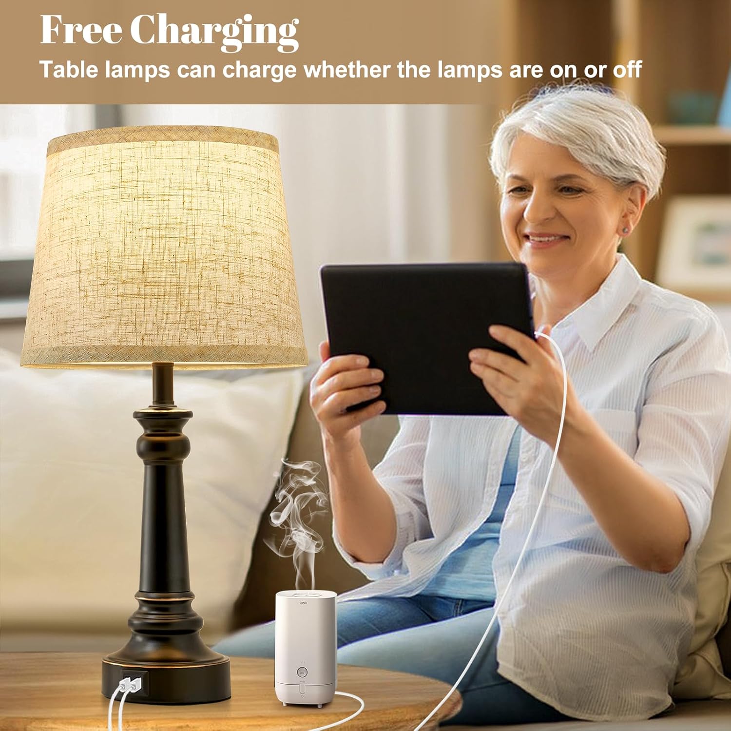 Illuminate Your Space: Review of Touch Lamps for Nightstand Set with USB Ports