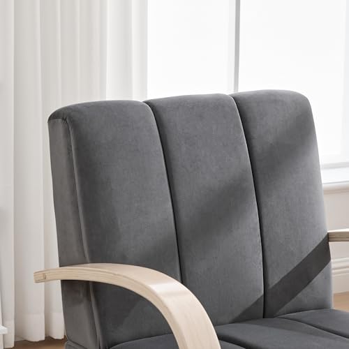 Sillón Plegable Terciopelo Gris miniatura 7