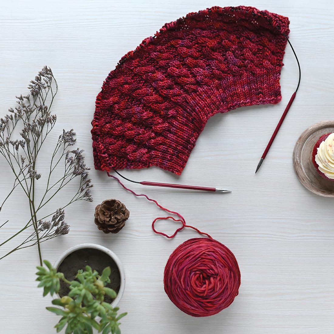 KnitPro Deluxe-Geschenkset – Zing austauschbare Rundstricknadeln (3,50–8,00 mm) mit Zubehör, Bunt