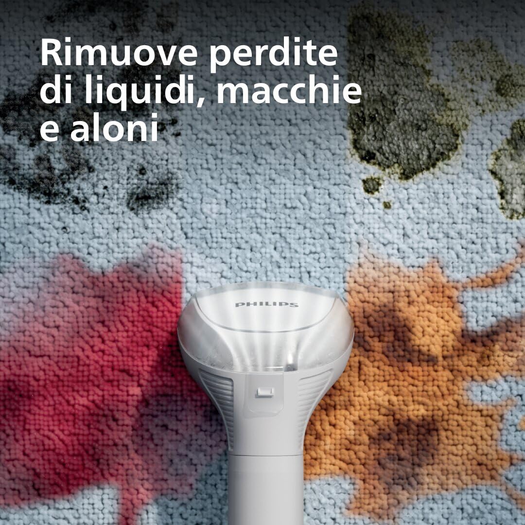 Philips Smacchiatore Spot-On Serie 3000 - Rimozione macchie, freschezza potenziata, pannello di controllo intelligente, funzione di pulizia automatica, ideale per tappeti e tappezzeria (XW3192/11)