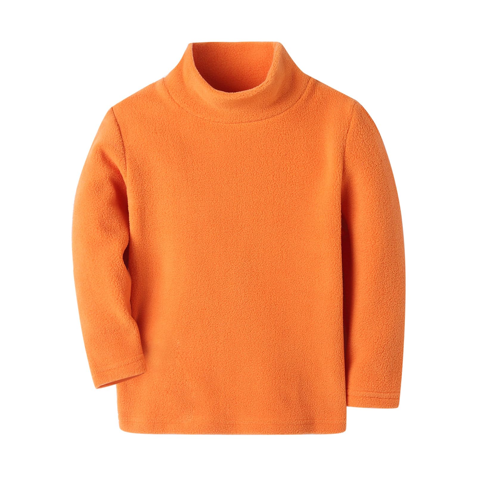 Mud Kingdom Kids Fleece Shirts High Collar Soft Tops Unisex