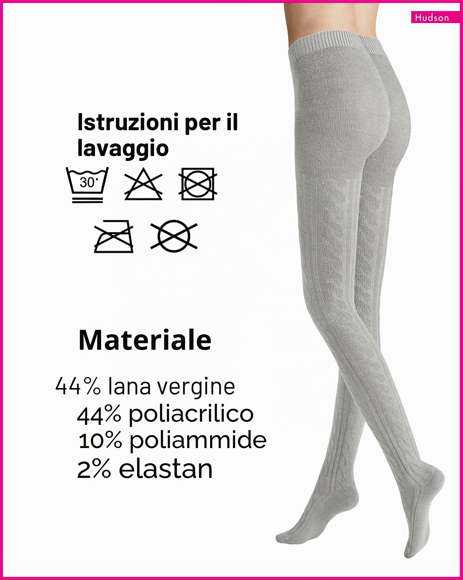 Hudson Winter Plait Sh Collant da donna in maglia Donna (Pacco da 1)