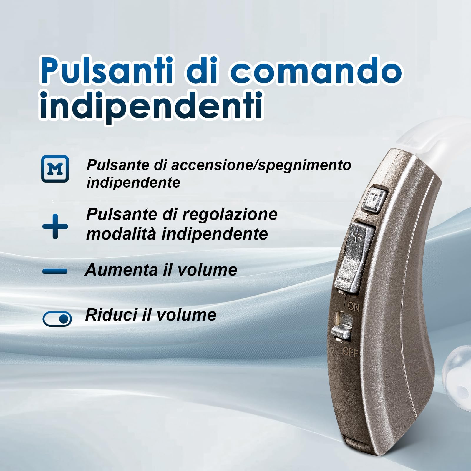 Britzgo Dispositivo,500 Ore Autonomia,Cancellazione Rumore Avanzata,Audio Premium,Ideale per Dialoghi Chiari (1, Argento)