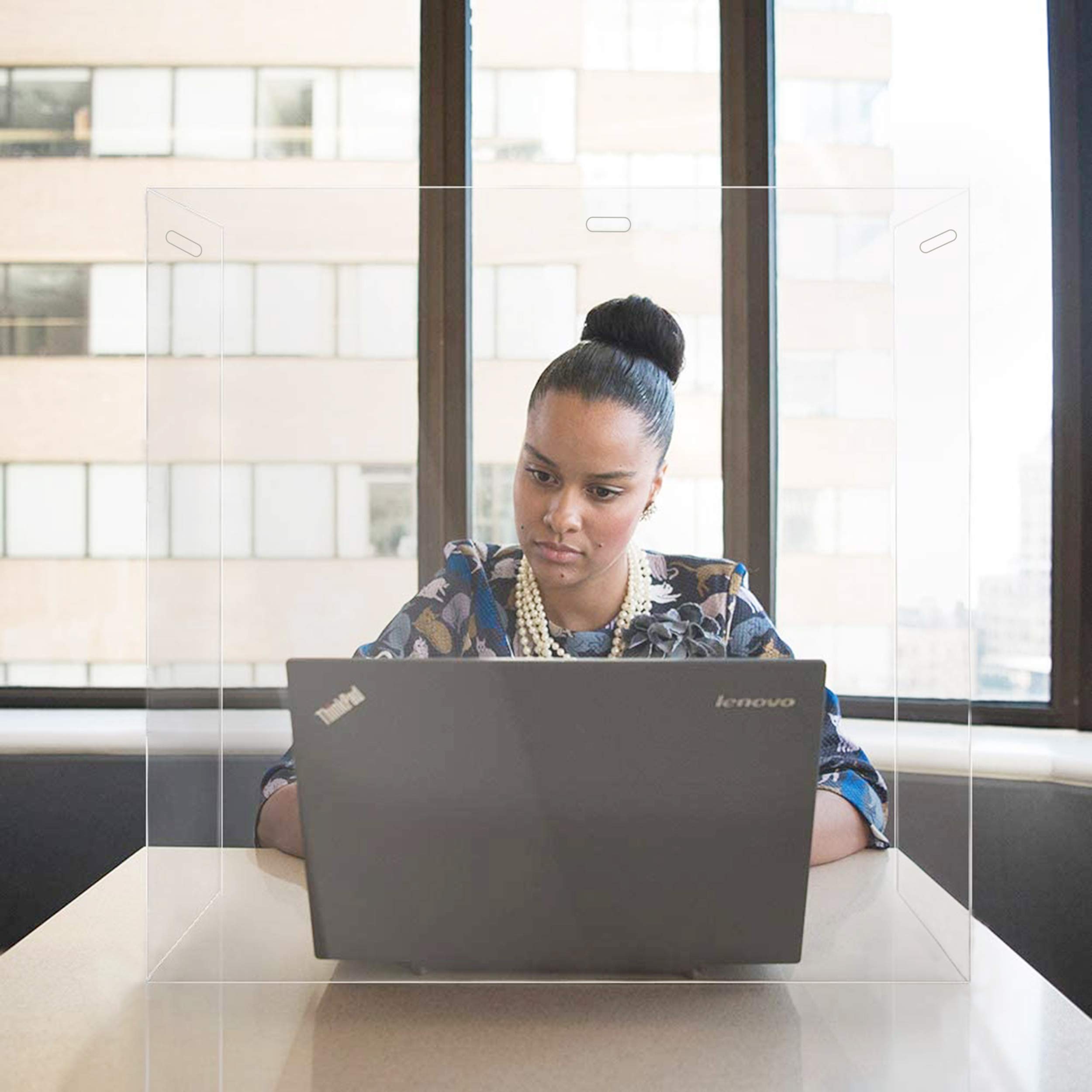 Buy MARSYEN (25 Pack) Sneeze Guard Desk Shield Plexiglass Desk