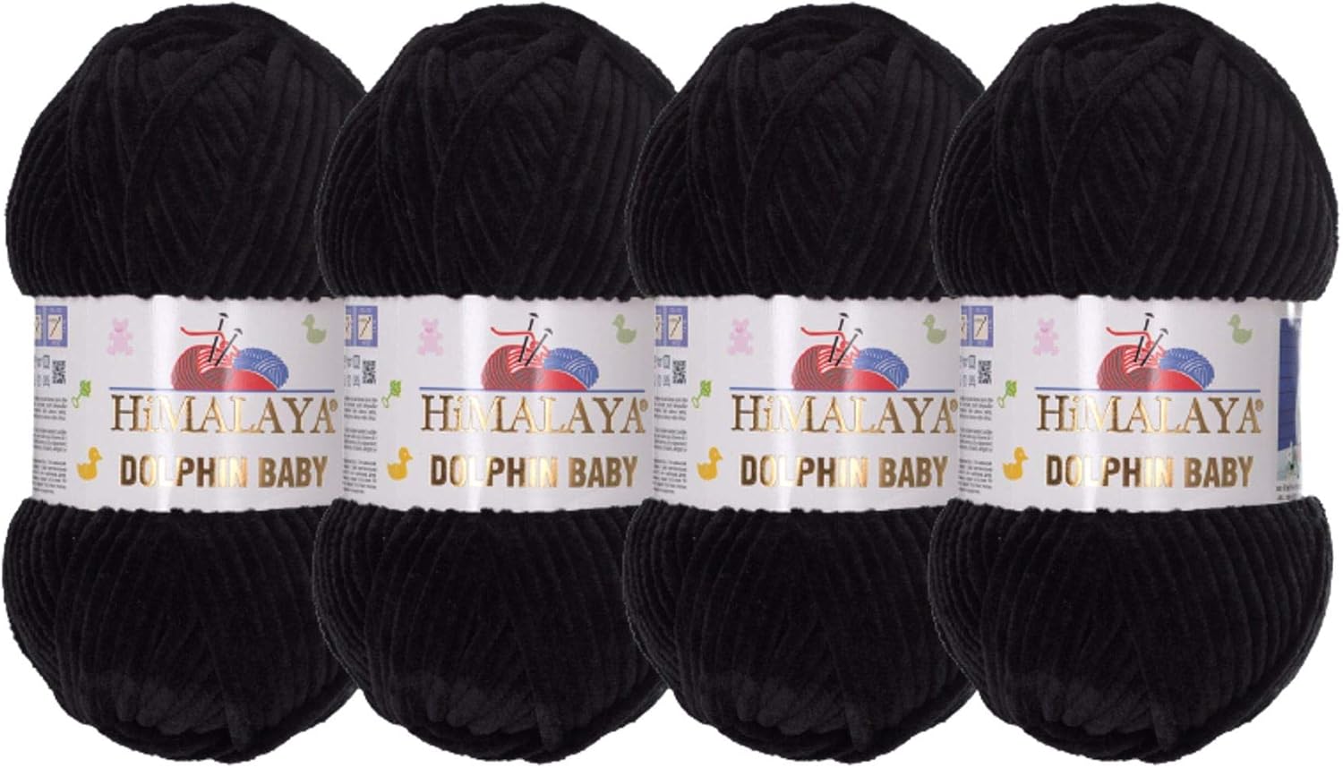 Himalaya Dolphin Baby (4-Pack) 4x100 gr Chenille Velvet Blanket amigurumi Yarn Super Bulky 524 yds (311)