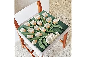 Tulip Flower Vase Chair Cushions for Dining