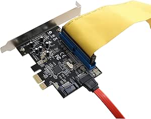 IO CREST SI-PEX40059 2 Port SATA 6Gbps and 1 Port ATA133 IDE PCIe 1.0 x1 Card