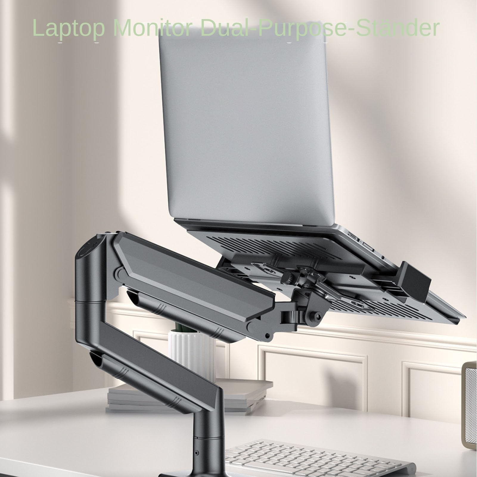 Support d'Ordinateur Portable Réglable Support Vertical Télescopique