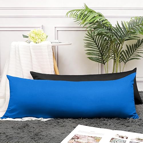 Vista 441 de Thmyo Paquete de 2 fundas de almohada cuadradas decorativas de algodón, fundas de almohada de sublimación en blanco, fundas de cojín blancas