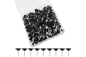 Tacks for Hanging - Black Thumb Tacks 200 Count