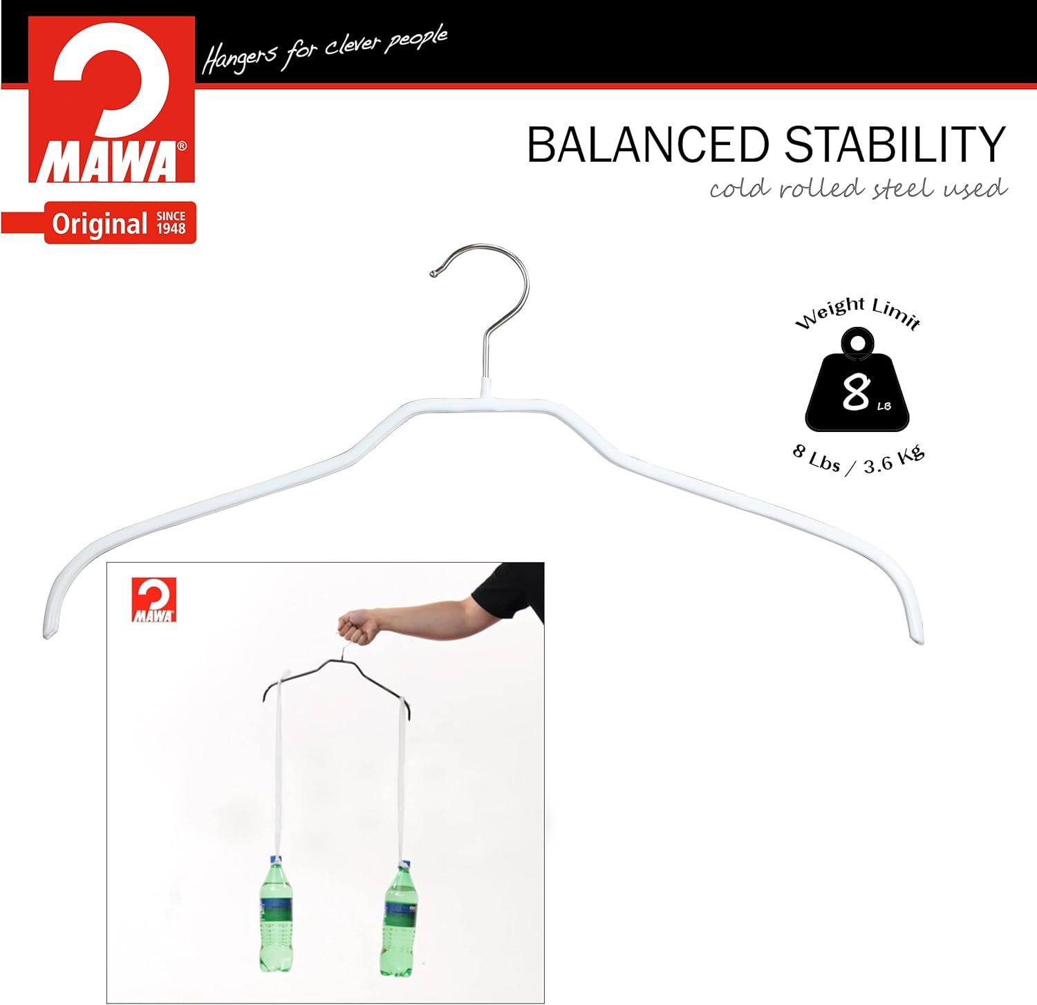 80% оƒƒ Dіѕсоunt Mawa by Reston Lloyd Silhouette Series Non-Slip Space Saving Clothes Hanger for Shirts and Dresses, Style 41/F, Set of 12, White Suреr Brаndѕ Mawa by Reston Lloyd Silhouette Series Non-Slip Space Saving Clothes Hanger for Shirts and Dresses, Style 41/F, Set of 12, White