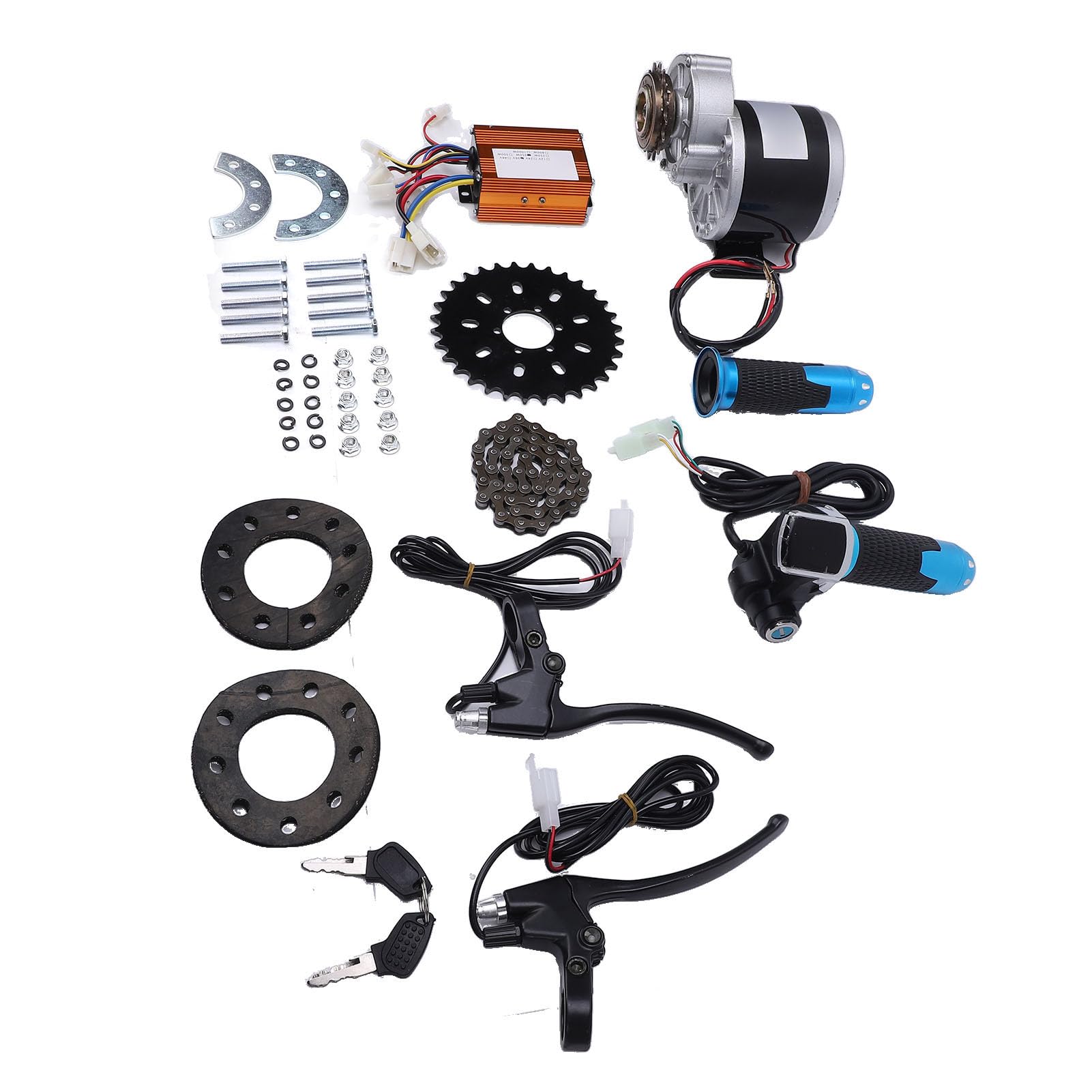 SUNGOOYUE 350W 36V 16T Zestaw Silnika Przekładni Air County Aluminium Korpus Miedziane rdzeń do Skuterów Motocykle Minicle Motocykle do Przodu