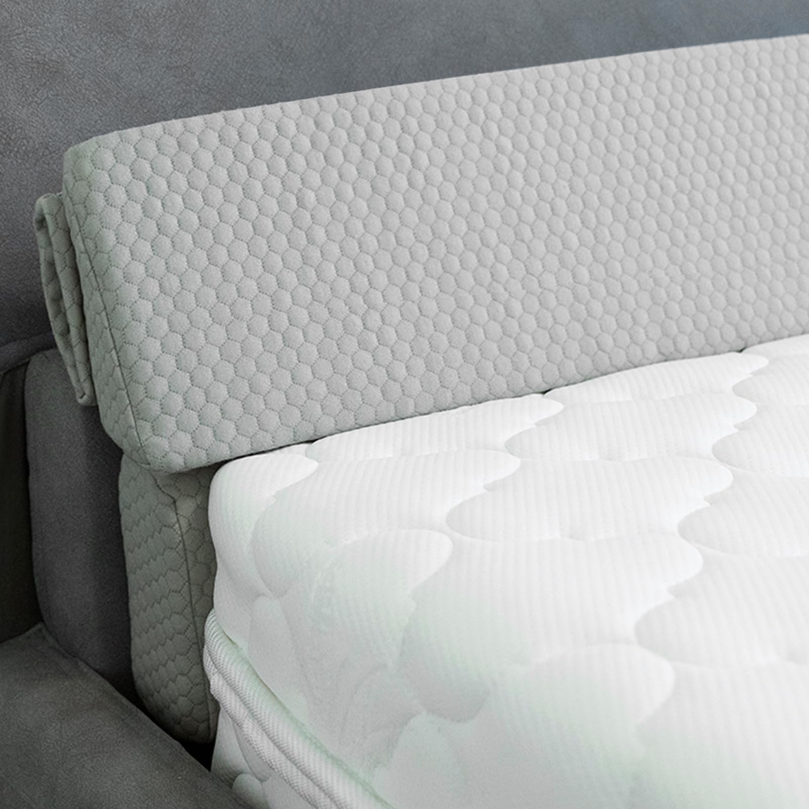 4 Modes King Size Wedge Pillow Headboard for Bed Gap, Foldable Bed Wedge Pillow Gap Filler, Mattress Gap Filler Long Pillow for Bed Triangle Pillow, Fill The Gap (0-7") Between Headboard and Mattress