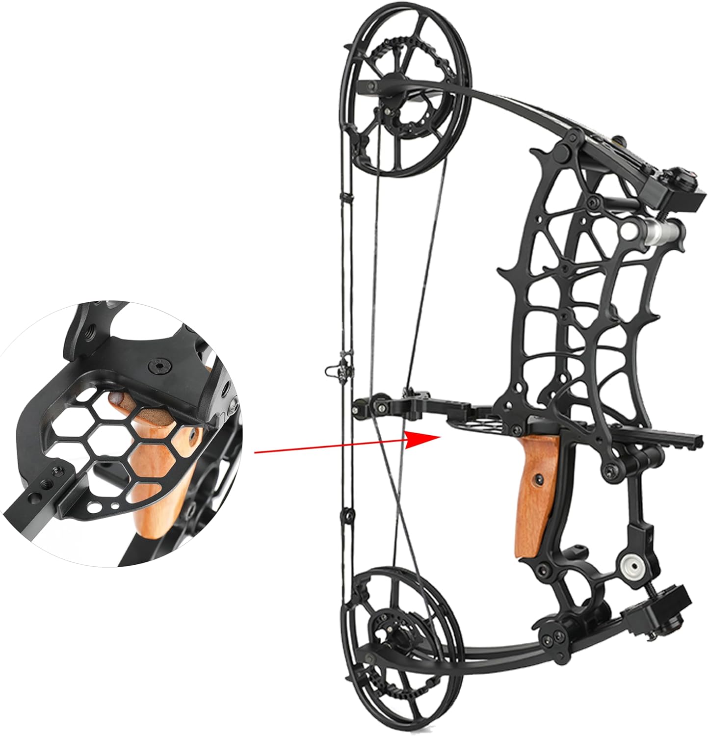 Archery Compound Bow Dual Purpose Arrows and Steel Balls 45-70 Lbs Draw Weight Adjustable Hunting Bow Short Axis 18 Inch IBO 380FPS for Outdoor Hunting Target Shooting