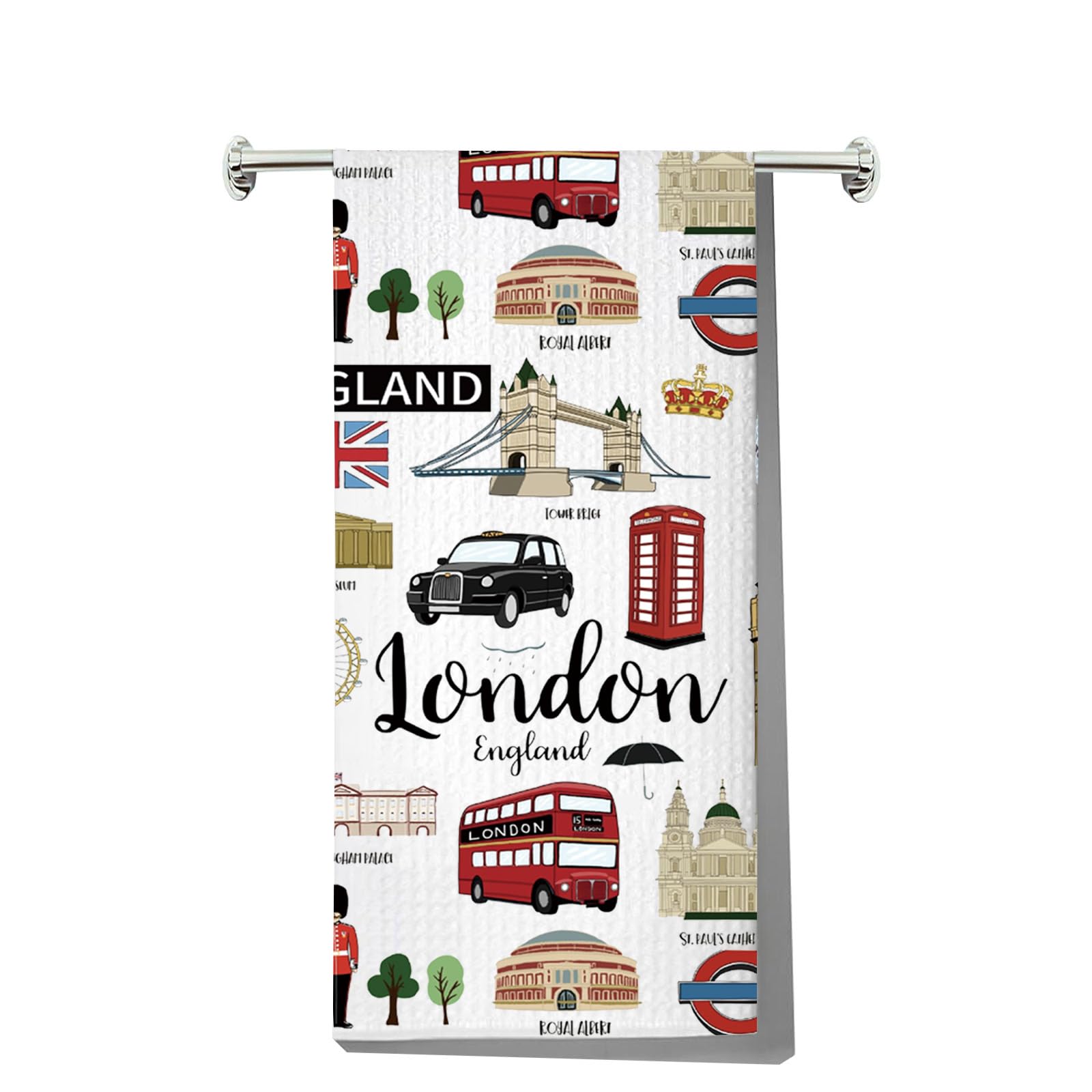 Torchon de voyage américain LEVLO serviette New York déco de table bistrot