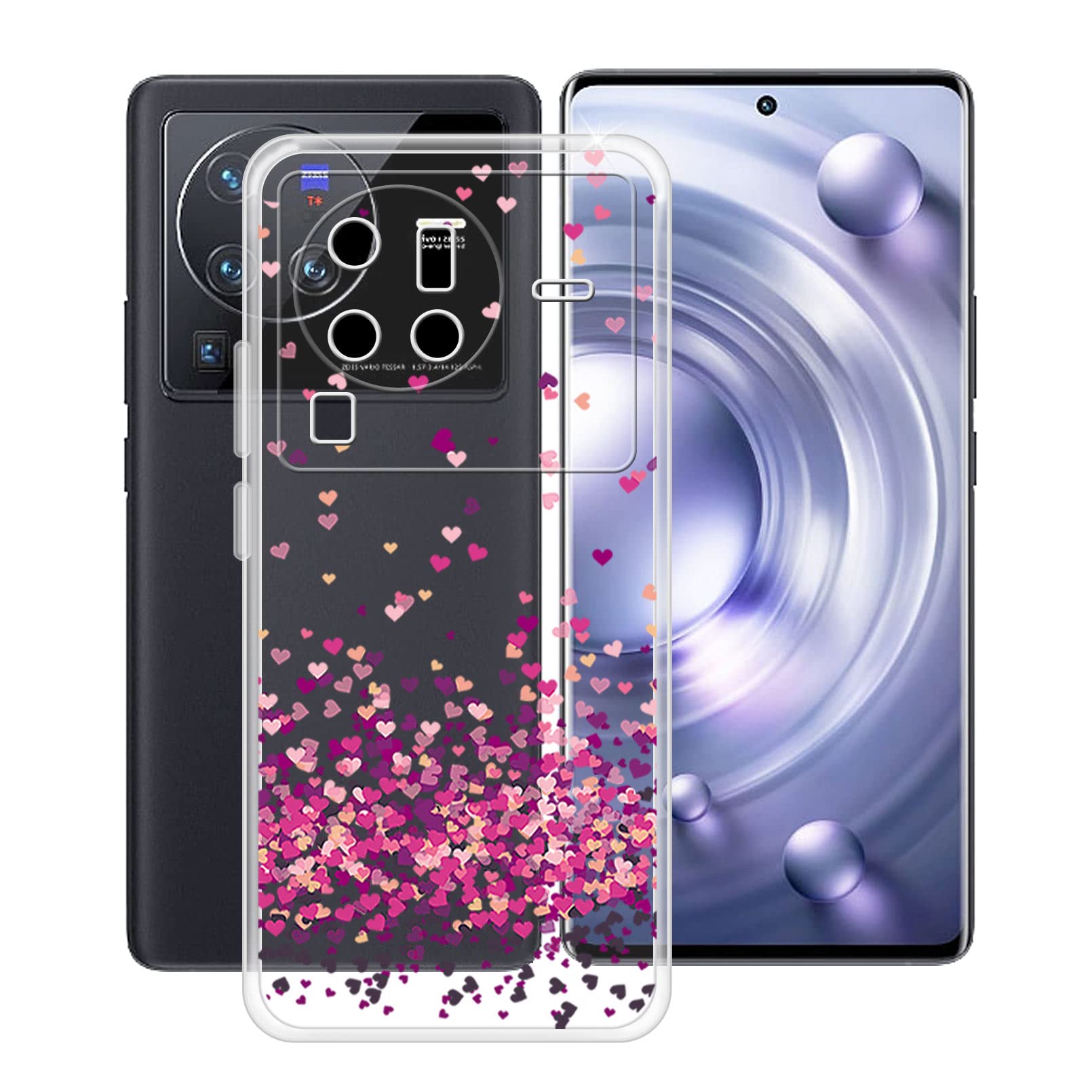 iVoler Cover per Vivo X80 Lite/Vivo V25, Antiurto Custodia con Paraurti