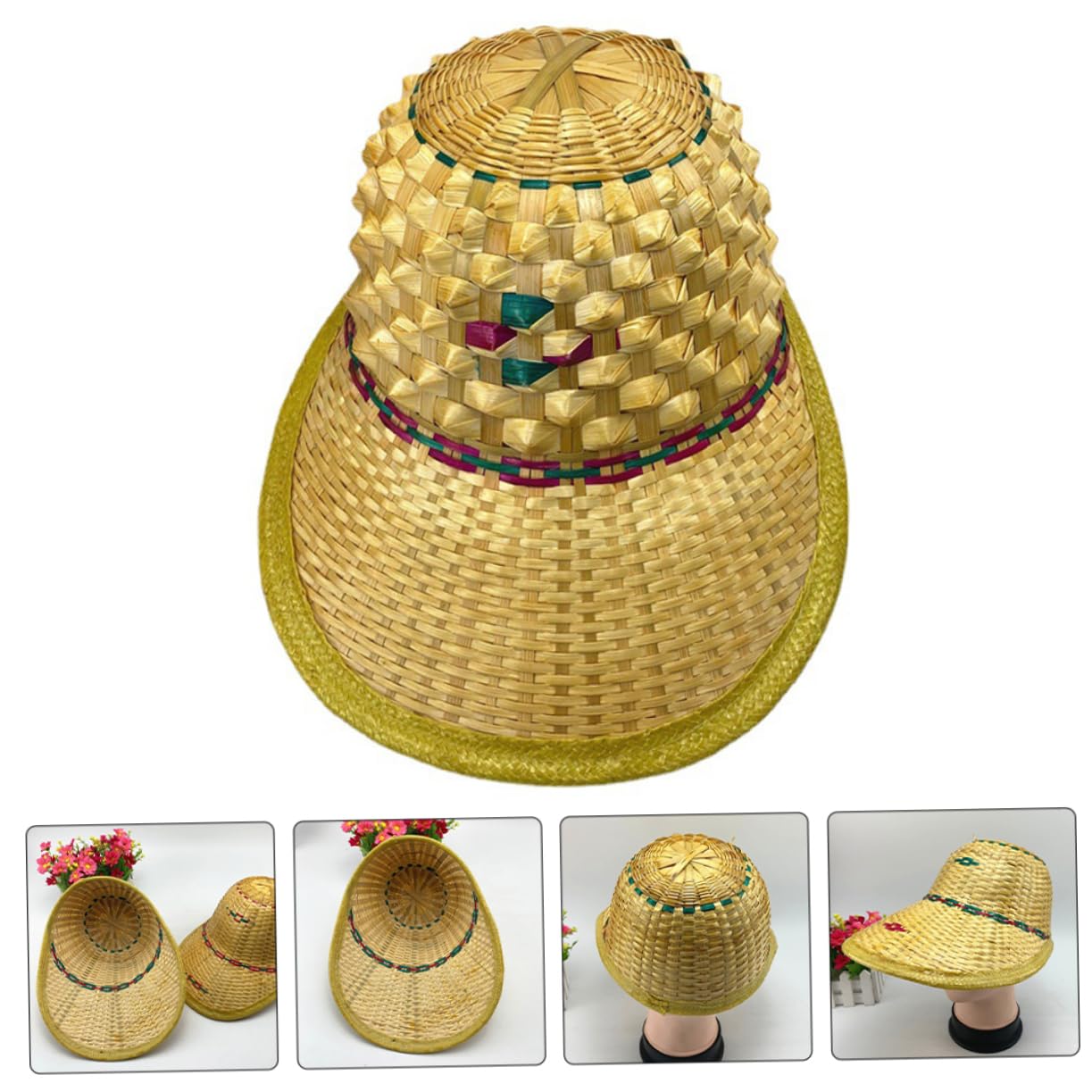 Veemoon Chapeau UV pour Activités Extérieures Chapeau de Style Ananas Protection Complète pour Plage Camping et Spectacles