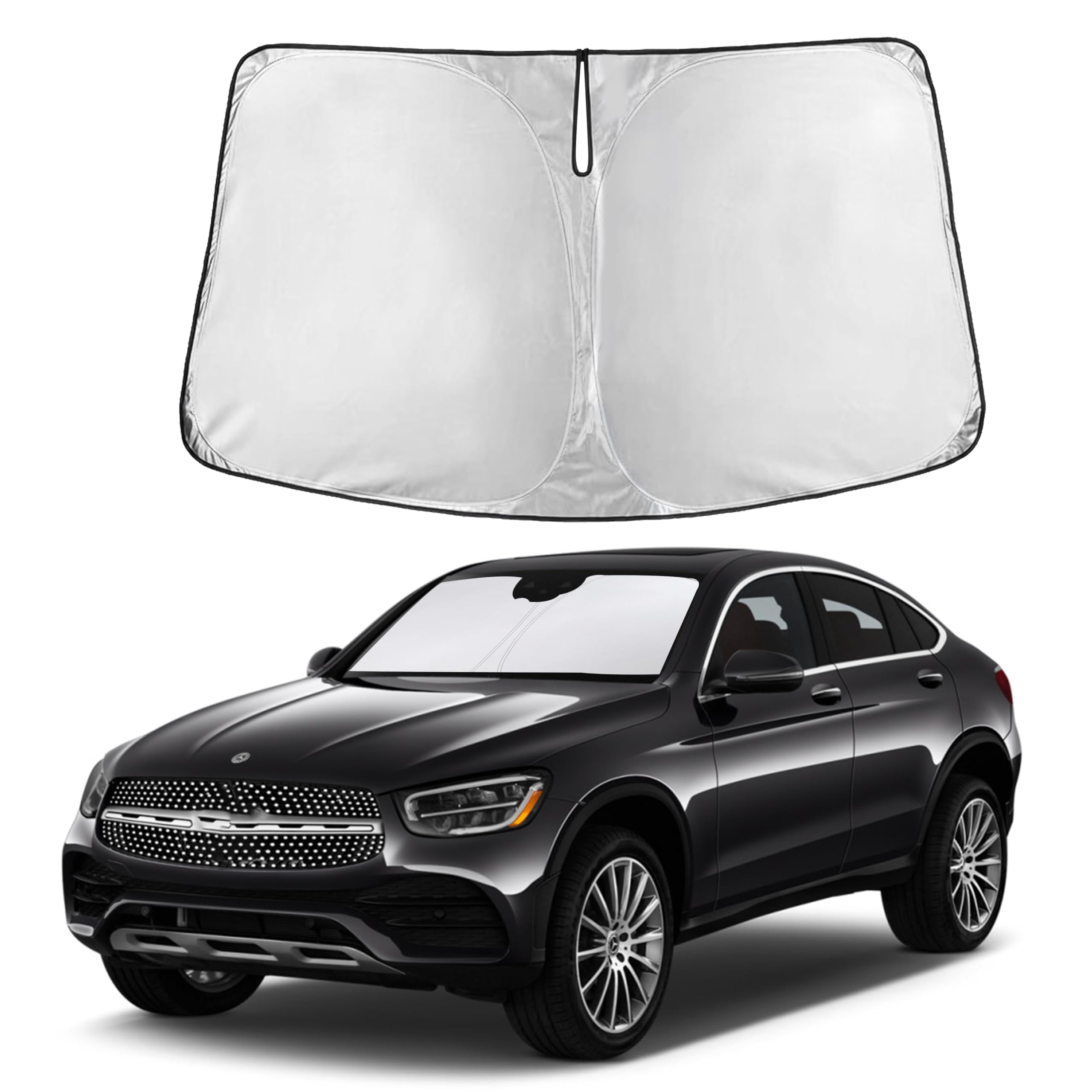 Autovir Windshields Sun Shade Fit for 2016-2021 2022 Mercedes Benz Glc300