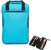 Milisten Estojo Para Baquetas De Bateria De Grande Capacidade Em Tecido Oxford, Com Zíper E Alça De Ombro Ajustável. Ideal Para Bateristas Praticarem E Se Apresentarem.