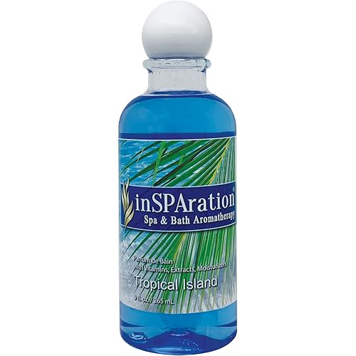 inSPAration Spa and Bath Aromatherapy 370X Spa Liquid, 9-Ounce, Tropical Island