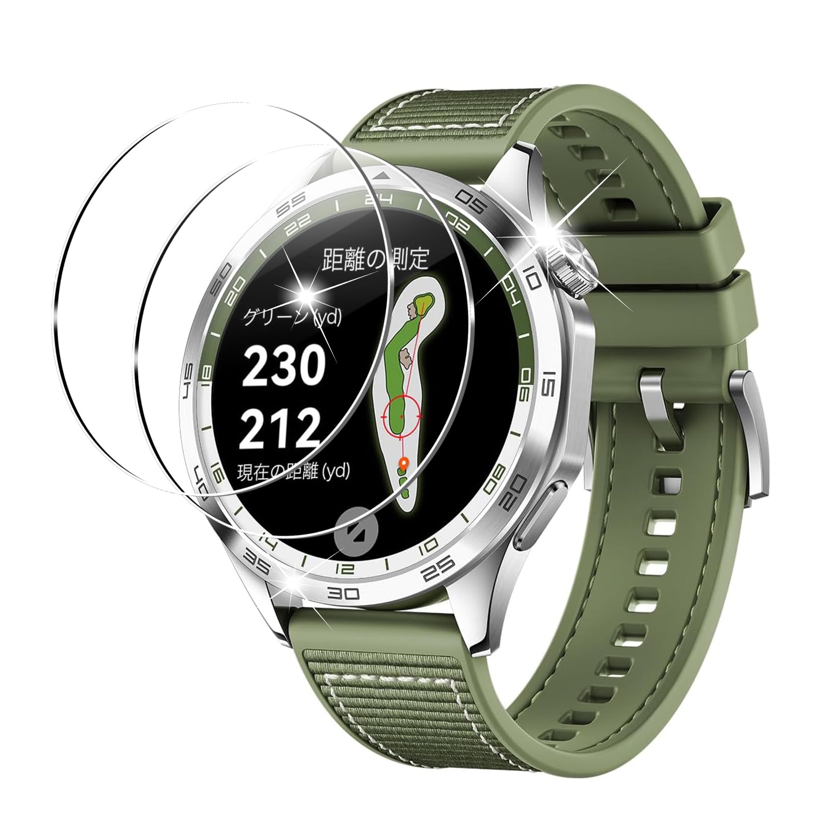 Amazon.co.jp: 【2枚入り】 For HUAWEI WATCH GT4 46mm 専用 ガラス 