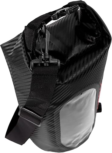 Miniatura 8 de YakAttack Bolsa de secado enrollable de 5L con válvula de aire, carbono negro, bolsa seca marina impermeable para kayak, canotaje y paddleboarding,