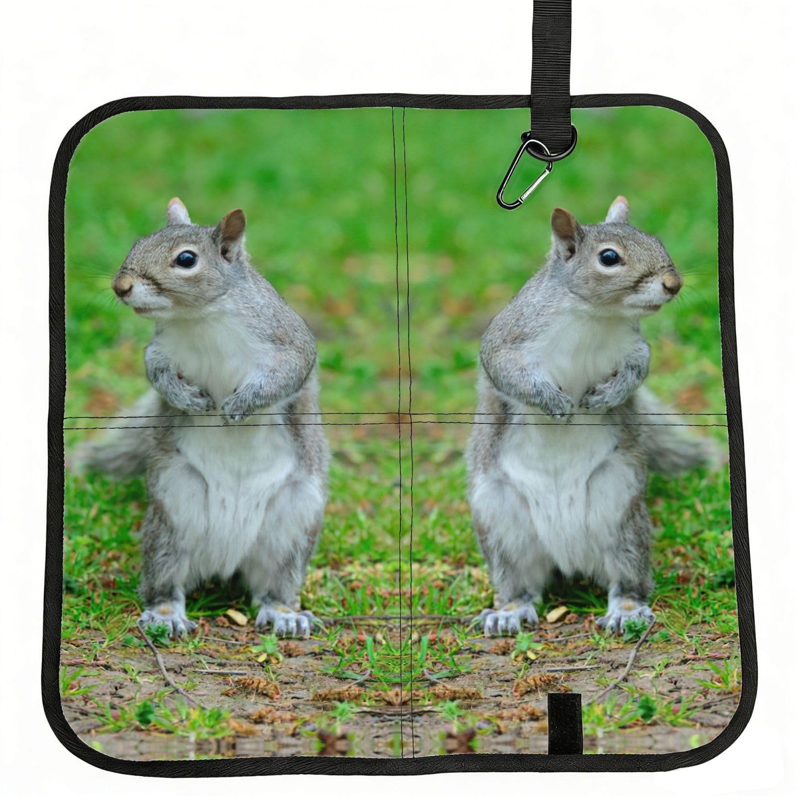 bghdfa Squirrel Print Outdoor Sitting Mat Waterproof Oxford Cloth Seat Cushion Folding Foam Camping Seat For Picnic