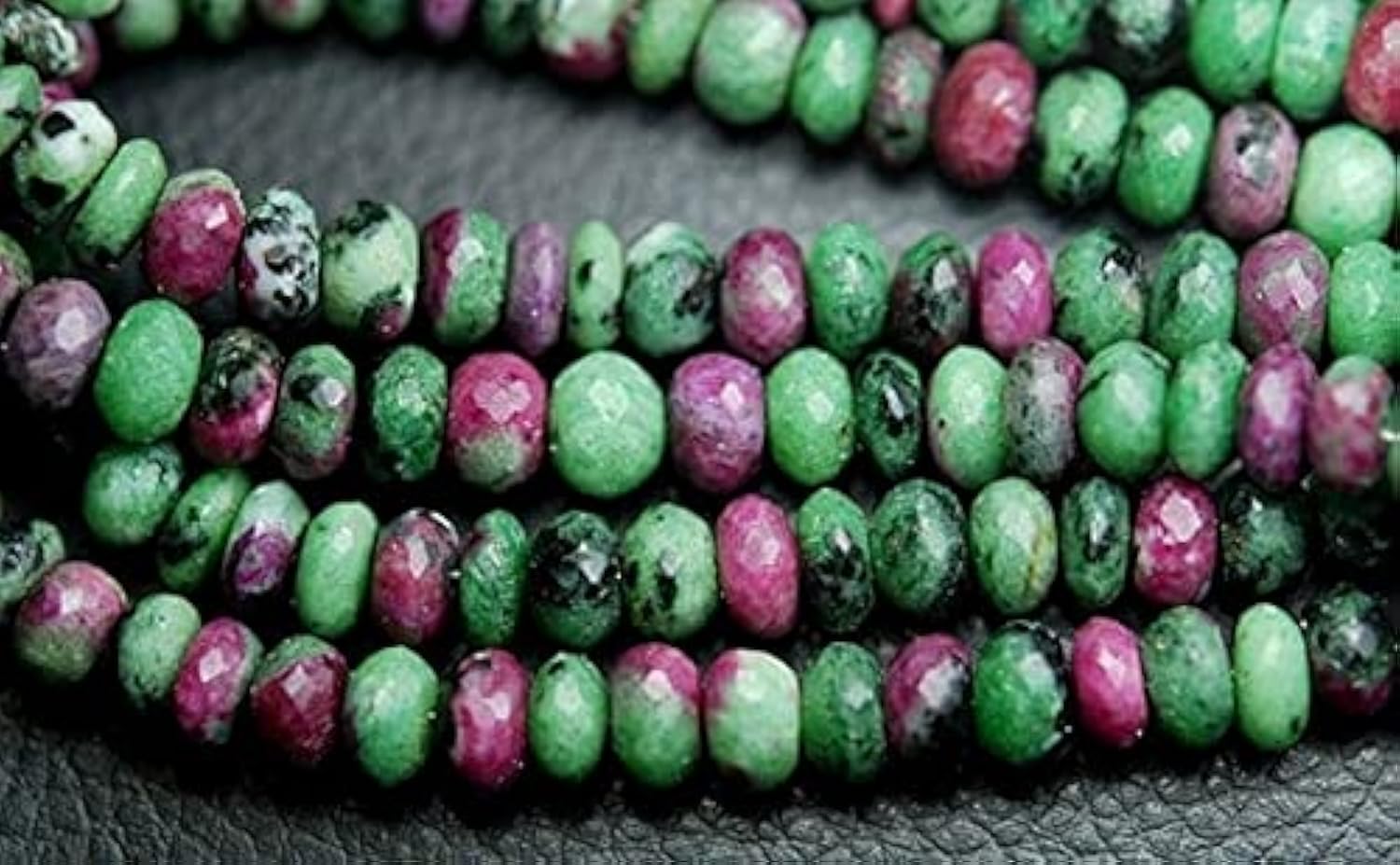 Ruby zoisite perles rondelles 7mm pour fabrication de bijoux artisanaux et colliers DIY