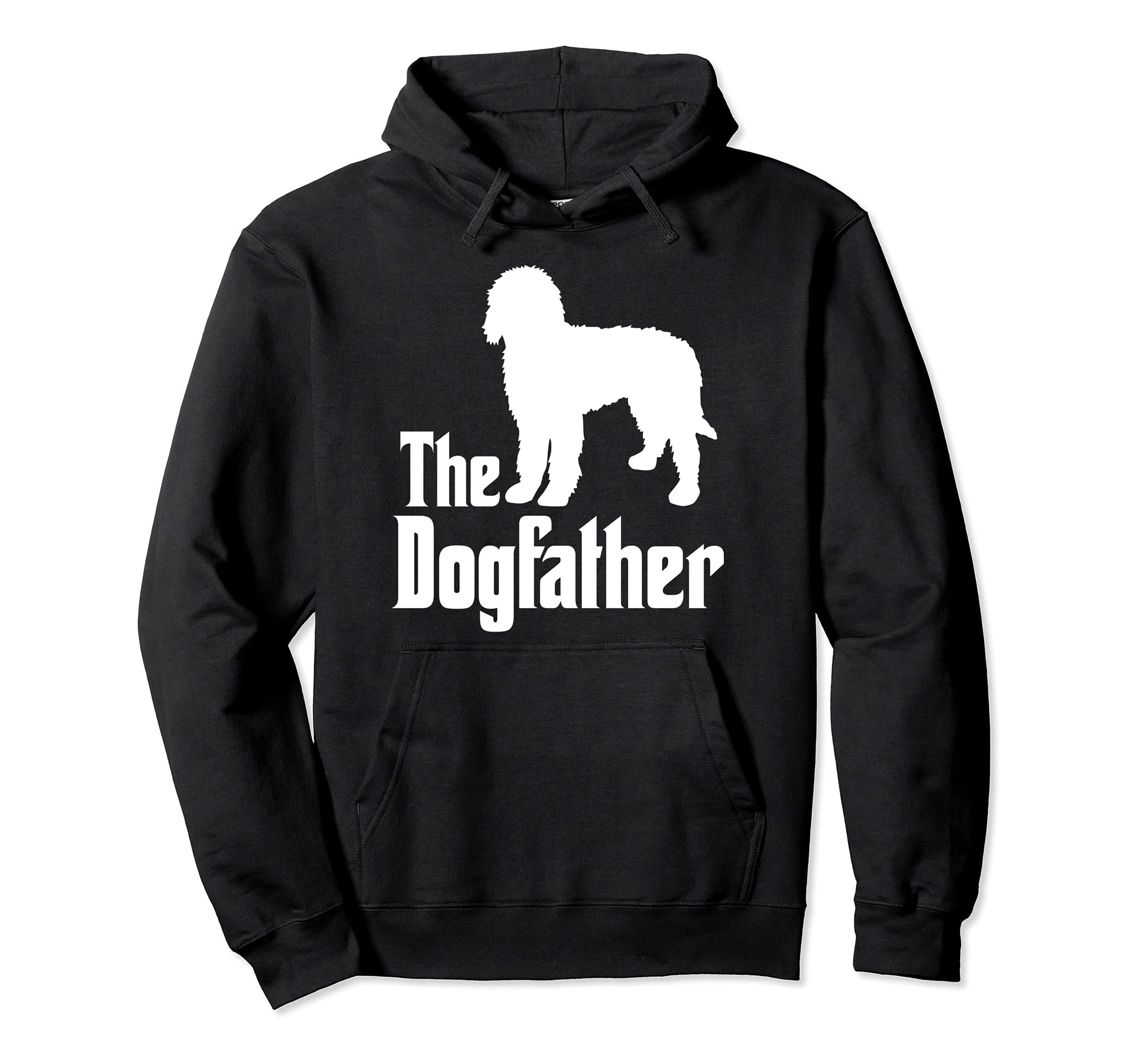 The Dogfather - funny dog gift, funny Goldendoodle Pullover Hoodie, Black, S
