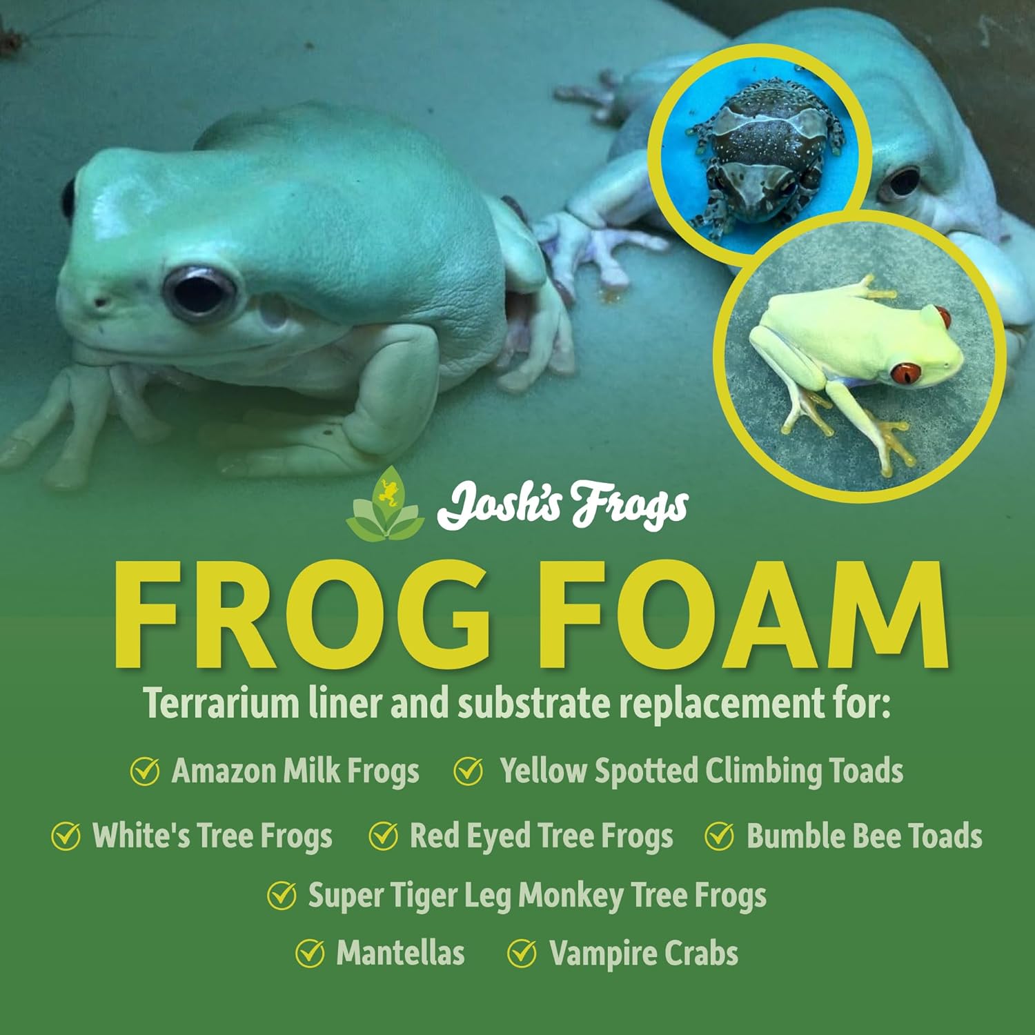 Josh's Frogs Frog Foam Terrarium Liner (24x18 Glass Terrarium)