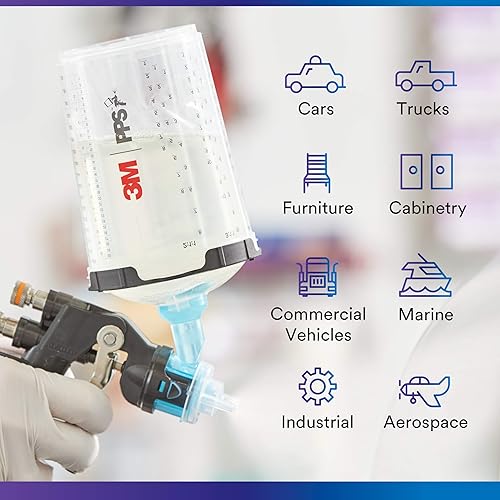 Miniatura 5 de 3M Accuspray - Recambios de boquilla de pistola de pintura para PPS 2.0, 26612, 0.047 pulgadas, color azul, uso con sistema de pistola de