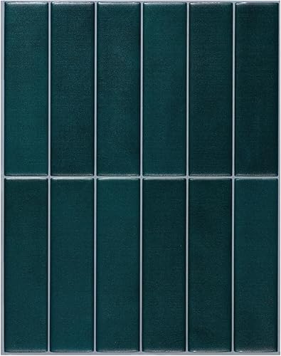 SMART TILES Protector contra salpicaduras para despegar y pegar, 5 hojas de 11.87 x 9 pulgadas, adhesivo 3D para cocina, baño, azulejos de pared