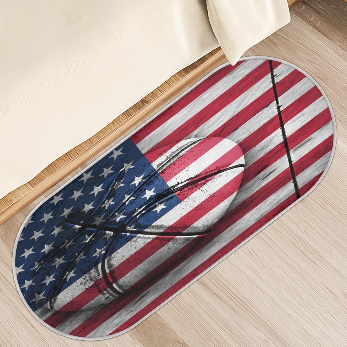 Tapis antidérapant à poils longs TropicalLife absorbant pour cuisine