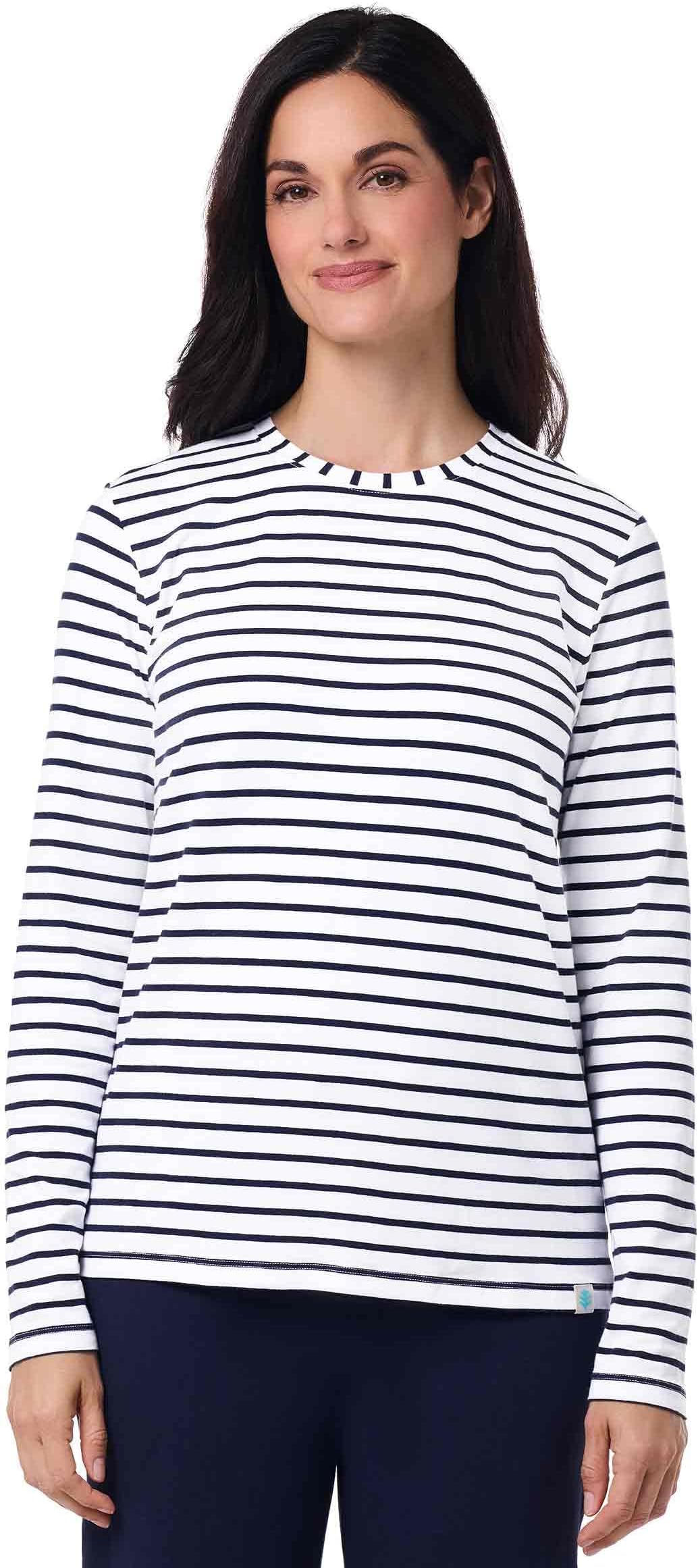 Coolibar Women's UPF 50 Plus Coolibar UPF 50+ Women's Long Sleeve T-Shirt - UV Sun Protective,01262-033/53, Grey Heather, M, 40 (EU), 12 (UK)