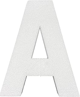 12 Inch Smooth Foam Letters - Great for Arts and Craft & DIY (A)