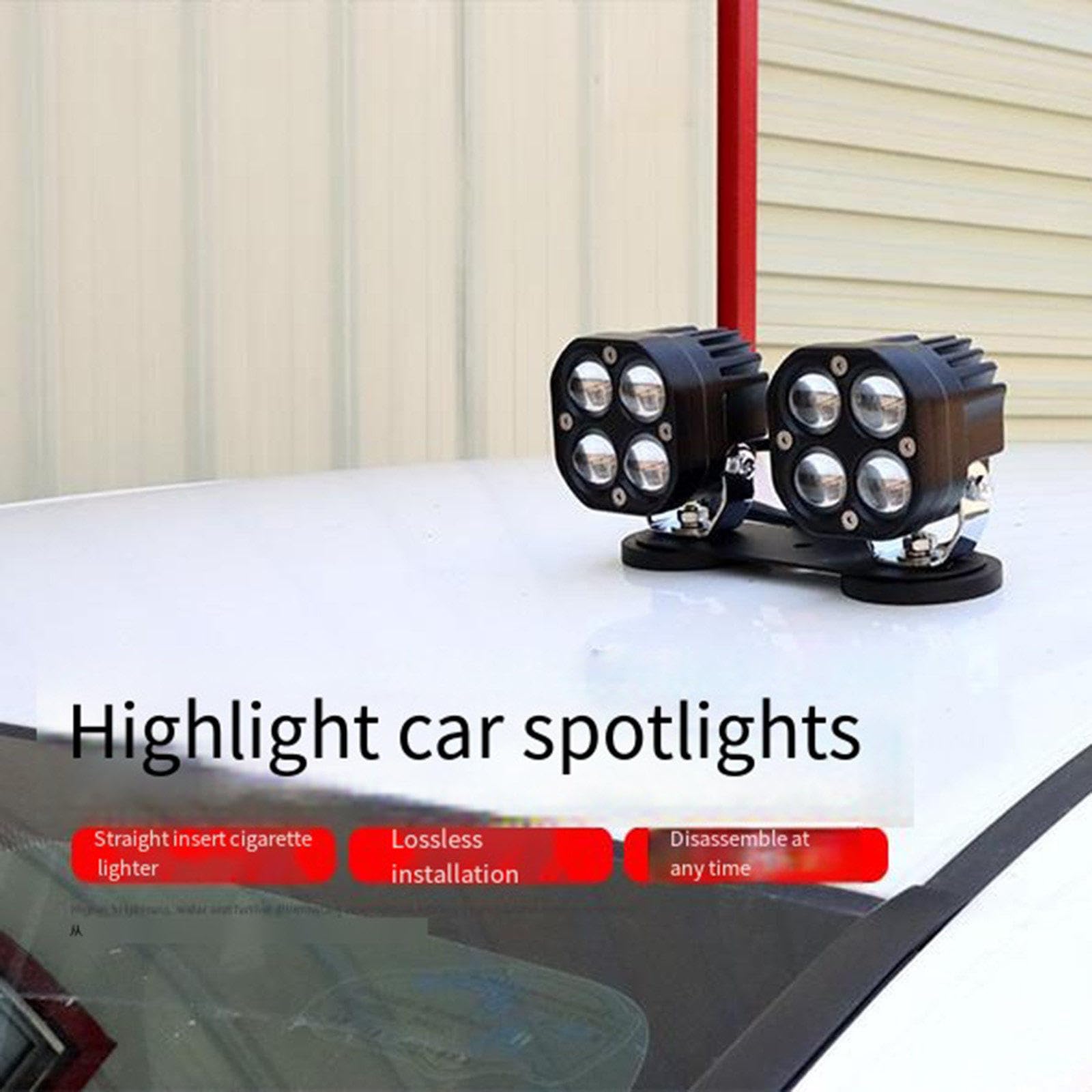 3 cal światło drogowe motocykla reflektor 6500K biały 3000K żółte światło robocze Led lampa przeciwmgielna dla samochodów ciężarowych terenowych 12V 24V