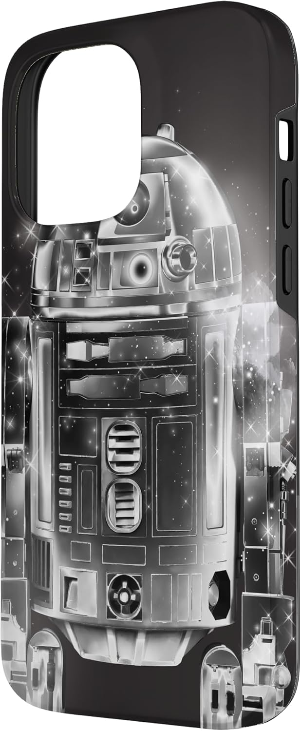 Star Wars R2-D2 Retro Galaxy Black Case for iPhone 14 Pro Max