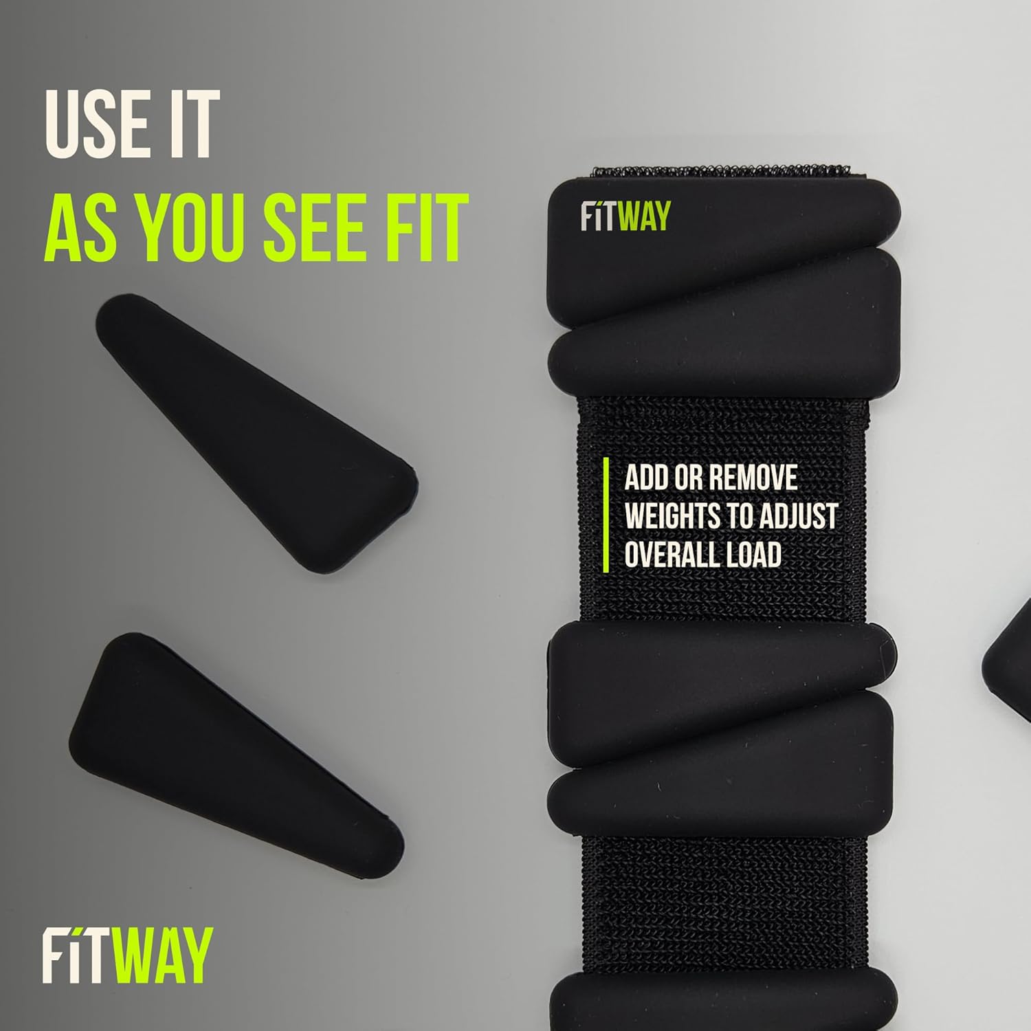 Ankle Weights for Women and Men – Set of 2 (1 lb Each) 11.5" Adjustable Ankle Wrists Legs Arms for Walking Pilates Cardio Yoga Workouts – Secure Velcro Soft Neoprene