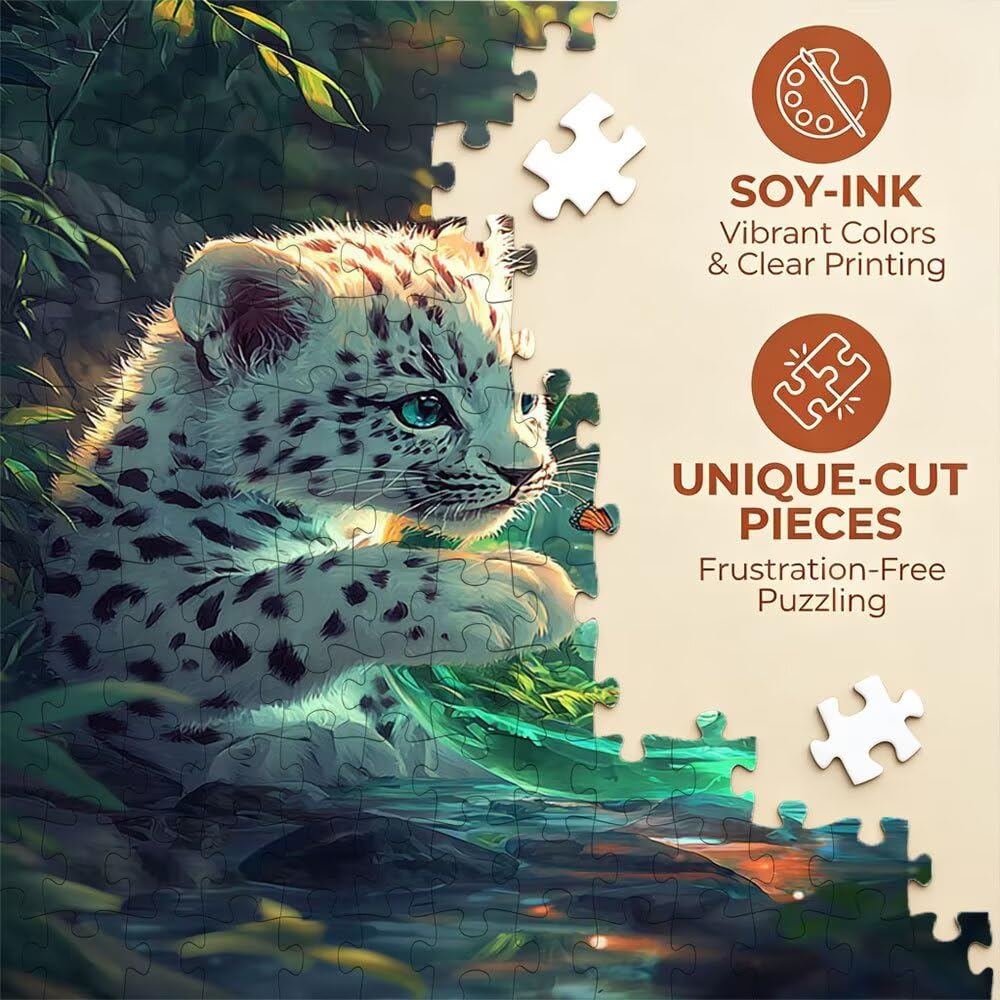 Puzzle 3000 Teile Erwachsene, Jigsaw Puzzle Erwachsene 3000 Teile, Schmetterling Tiger Puzzles, Impossible Klassische Puzzles, Herausfordernde Familie Spiele, für Home Decor und Geschenke DX0YL2-371